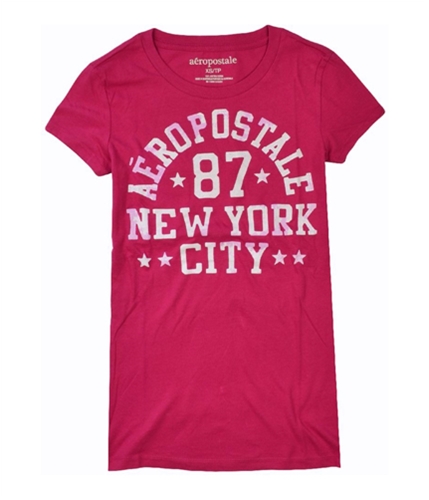 Aeropostale Womens 87 Nyc Graphic T-Shirt veryberrypink XS