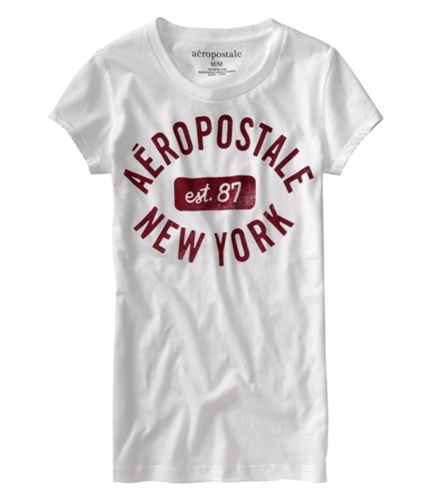 Aeropostale Womens Est. 87 Sleeve Graphic T-Shirt bleachwhite XS