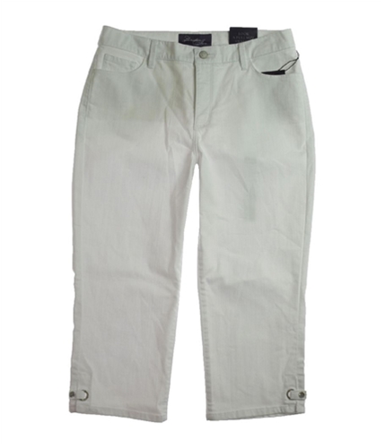 NYDJ Womens Solid 5 Pocket Regular Fit Jeans white 9/10x26