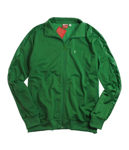 Puma Mens Mono Track Jacket Sweatshirt green L