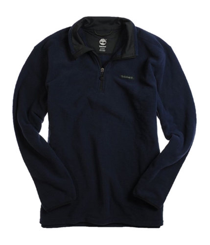 Timberland Mens L/s Grid Fleece Half Knit Sweater desertnight XL