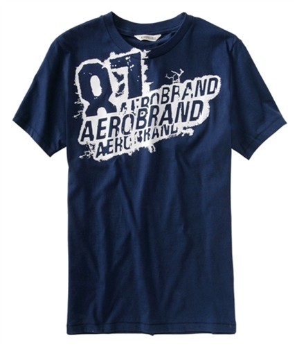 Aeropostale Mens 87 Aero Brand Graphic T-Shirt blue S