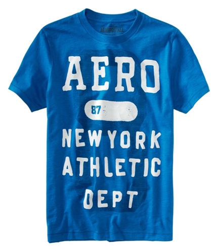 Aeropostale Mens Aero 87 New York Graphic T-Shirt bluein XS