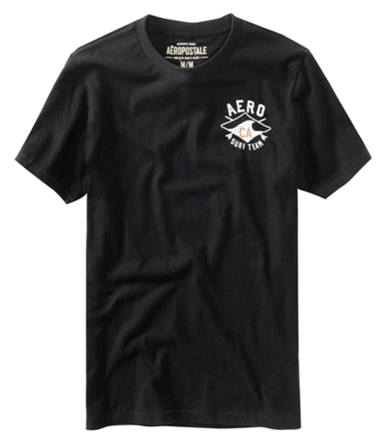 Aeropostale Mens Aero Ca. Surf Team Graphic T-Shirt black XS