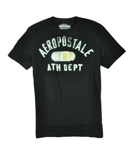 Aeropostale Mens 87 Ath Dept Graphic T-Shirt black XS