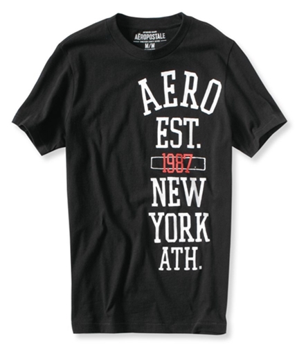 Aeropostale Mens Aero Est. Graphic T-Shirt black XS