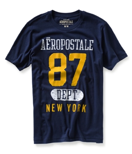 Aeropostale Mens 87 Graphic T-Shirt navynightblue XS