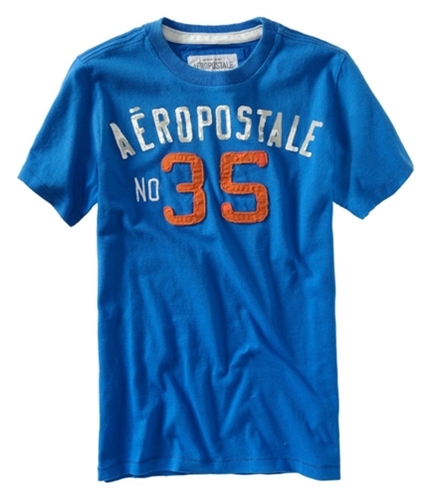 Aeropostale Mens Numbered Graphic T-Shirt activeblue S
