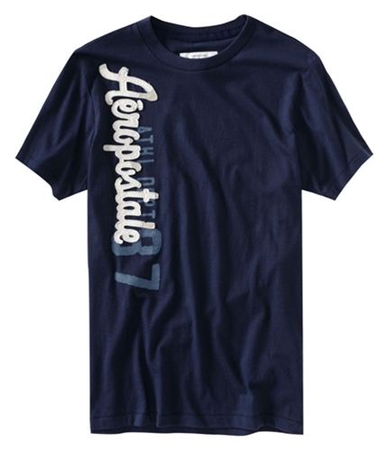 Aeropostale Mens Athletic Dept 87 Graphic T-Shirt navyniblue XS