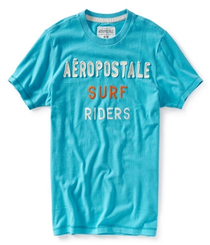 Aeropostale Mens Surf Riders Crew-neck Graphic T-Shirt 118 XS