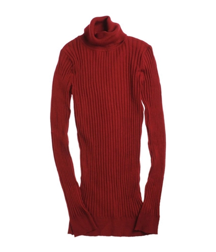 grane Womens Ribbed Stretch Turtleneck Knit Sweater swissred M