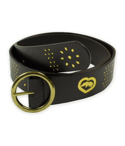 Ecko Unltd. Womens Wide Graphic Rhino Heart Belt black S