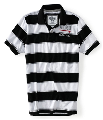 Aeropostale Mens Aero So. Cal. Rugby Polo Shirt 001 XS