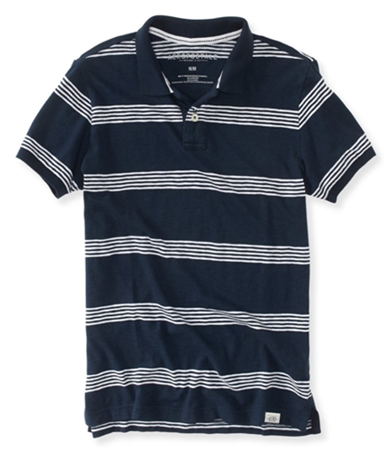 Aeropostale Mens Striped Rugby Polo Shirt 437 XS