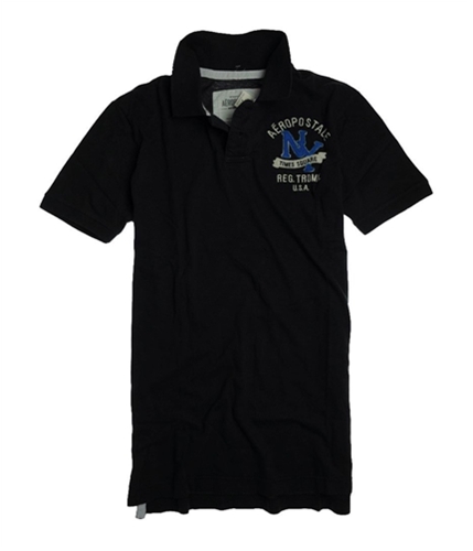 Aeropostale Mens Times Square Rugby Polo Shirt 001 L
