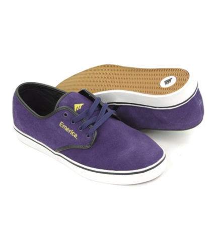 Emerica. Mens By Etnies Laced Skateboard Sneakers purplewhite 13