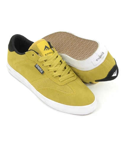 Emerica. Mens Renton Skate Sneakers yellow 5.5