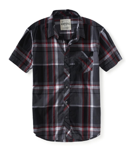 Aeropostale Mens Plaid Button Up Shirt 001 S