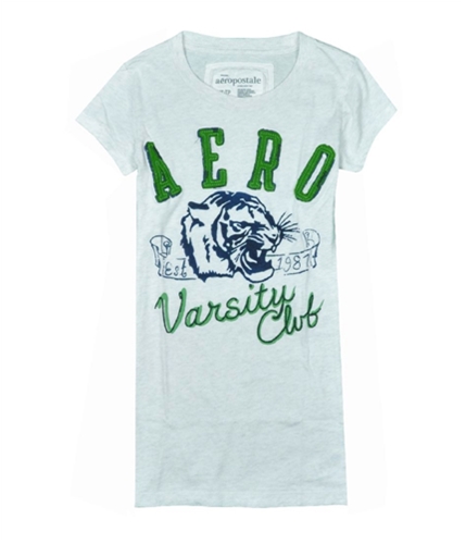 Aeropostale Womens Varsity Club Graphic T-Shirt vanillaoffwhite L