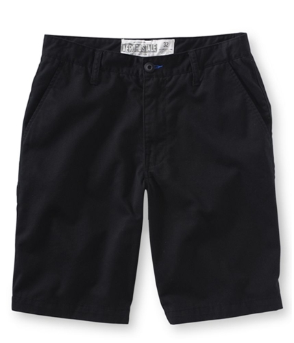 Aeropostale Mens Solid Skate Flat Front Athletic Walking Shorts 001 27