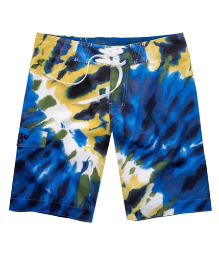 Aeropostale Mens Tie-dye Surf Swim Bottom Board Shorts reefblue 30