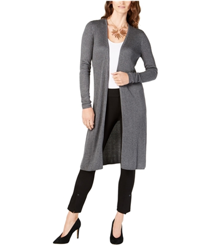 I-N-C Womens Open Front Cardigan Sweater hthrsandune XS