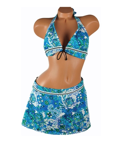 Jag Womens Halter Skirt 2 Piece Bikini 430 XL