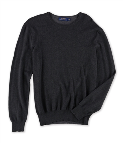 Ralph Lauren Mens Herringbone Cashmere Pullover Sweater gray S