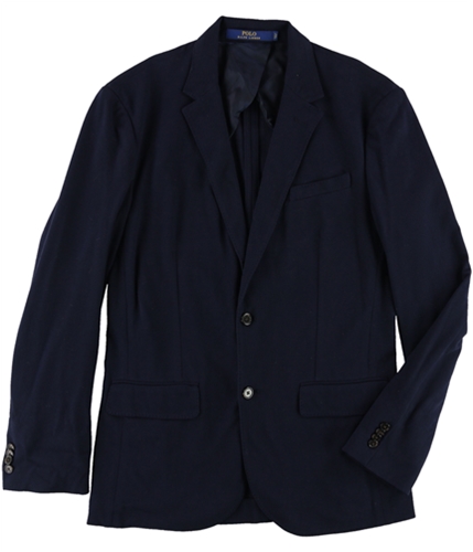 Ralph Lauren Mens Cotton Two Button Blazer Jacket navy S