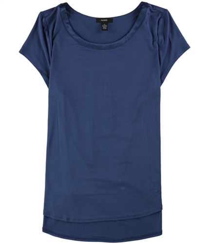Alfani Womens High-Low Basic T-Shirt globalblue XL