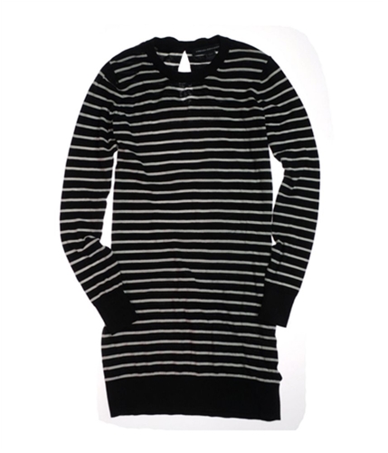 French Connection Womens Stripe Er Shirt Dress blkwht 8