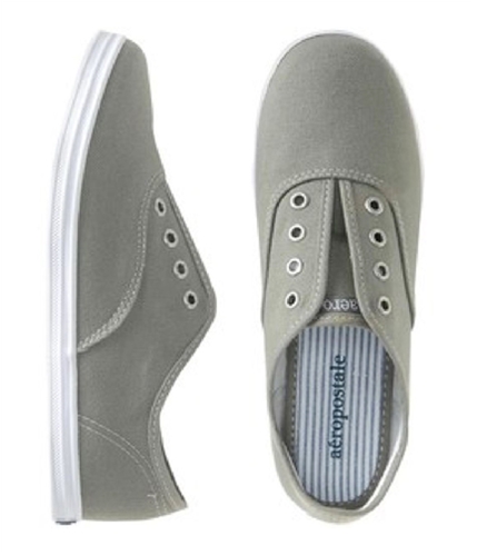 Aeropostale Womens Slip On Stringless Tennis Sneakers darkgray 9