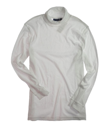 John Ashford Mens Ls Interlk Turtlneck Basic T-Shirt whitepure S