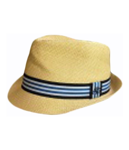 Aeropostale Mens 100% Straw Fedora Trilby Hat naturaltan S/M