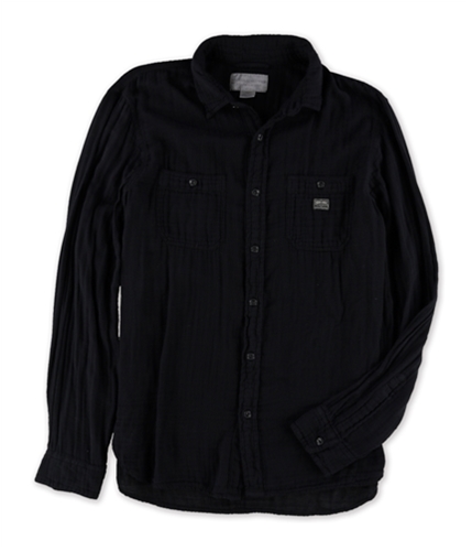 Ralph Lauren Mens Work Button Up Shirt black S