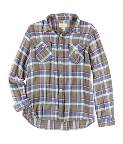 Ralph Lauren Mens Plaid Button Up Shirt grnblumulti S