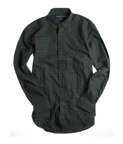 Ralph Lauren Mens Classic Fit Bd Ppc S Button Up Shirt grey M