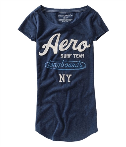 Aeropostale Womens Aero Surf Team Graphic T-Shirt navynightblue XS