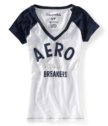 Aeropostale Womens Aero Heart Breakers Football Graphic T-Shirt 404 S