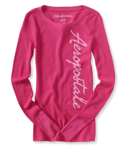Aeropostale Womens Thermal Knit Sweater pink S