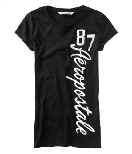 Aeropostale Womens Athletics Graphic T-Shirt black S