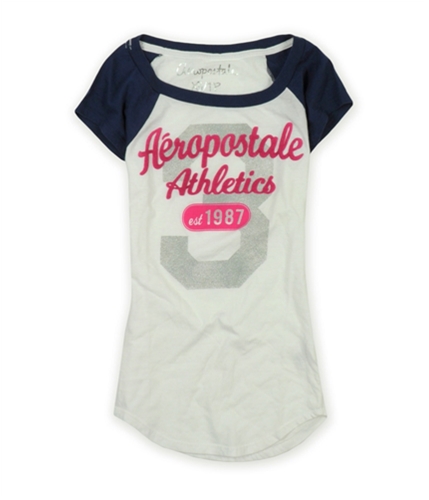Aeropostale Womens Athletics Crew Neck Graphic T-Shirt 413 XS