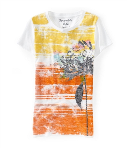 Aeropostale Womens Flower Graphic T-Shirt 102 XS