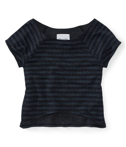 Aeropostale Womens Cropped Striped Crew Knit Sweater 001 XS