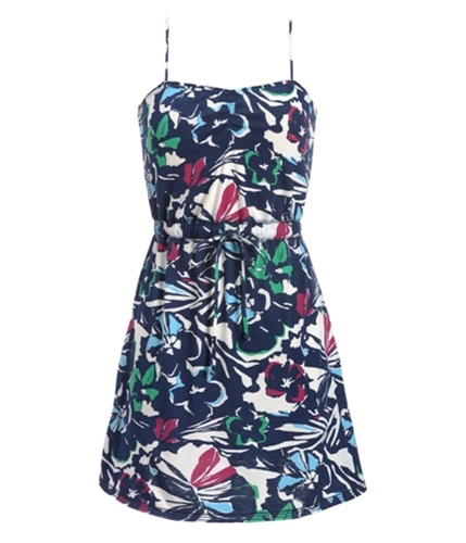 Aeropostale Womens Floral Front Tie Sundress navyniblue XS