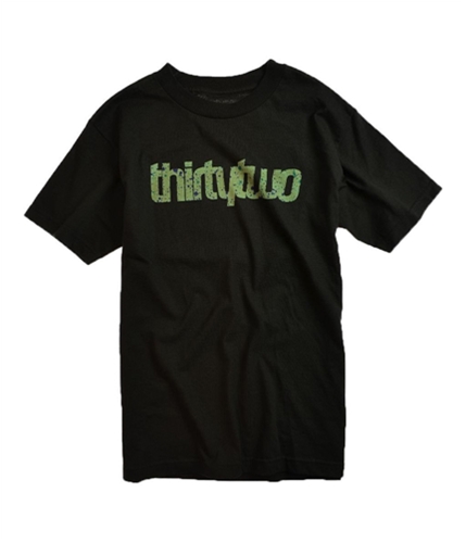 Thirtytwo Mens By Etnies Double Fill 09 Basic Graphic T-Shirt black S