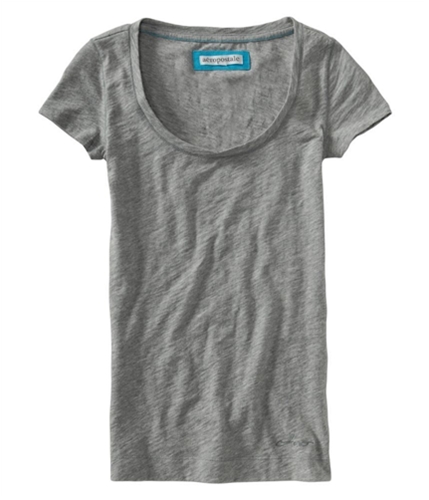 Aeropostale Womens Sequined Pocket Graphic T-Shirt lththrgray XS