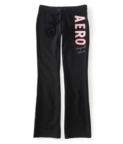 Aeropostale Womens Aero Original Brand Casual Sweatpants black XS/32