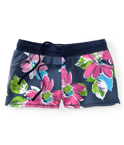 Aeropostale Womens Floral Design Athletic Sweat Shorts 413 XS