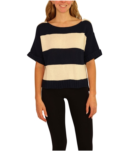 Aeropostale Womens Stripe Wide-fit Cropped Knit Sweater 404 XS